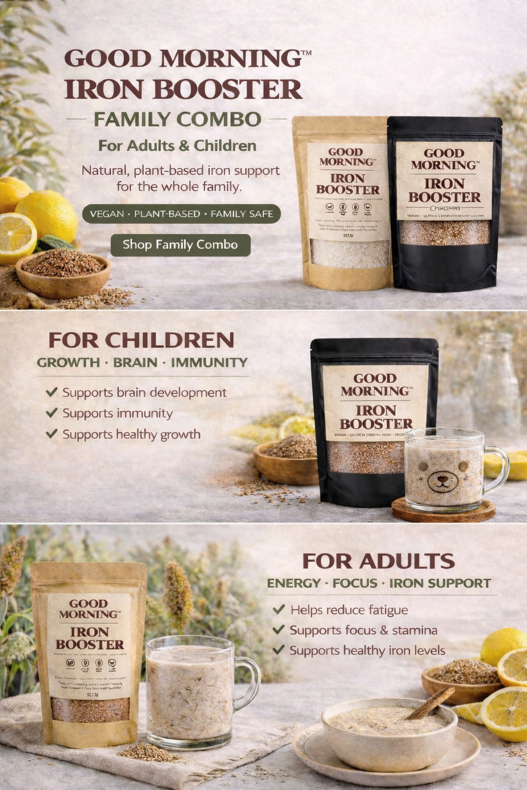 IRON BOOSTER- FAMILY COMBO